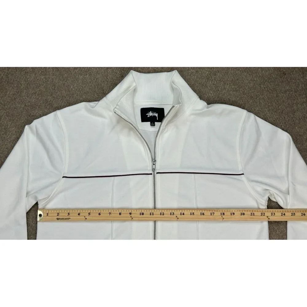 Stussy‎ Men's Full Zip Long Sleeve Poly Track Jacket Size Large